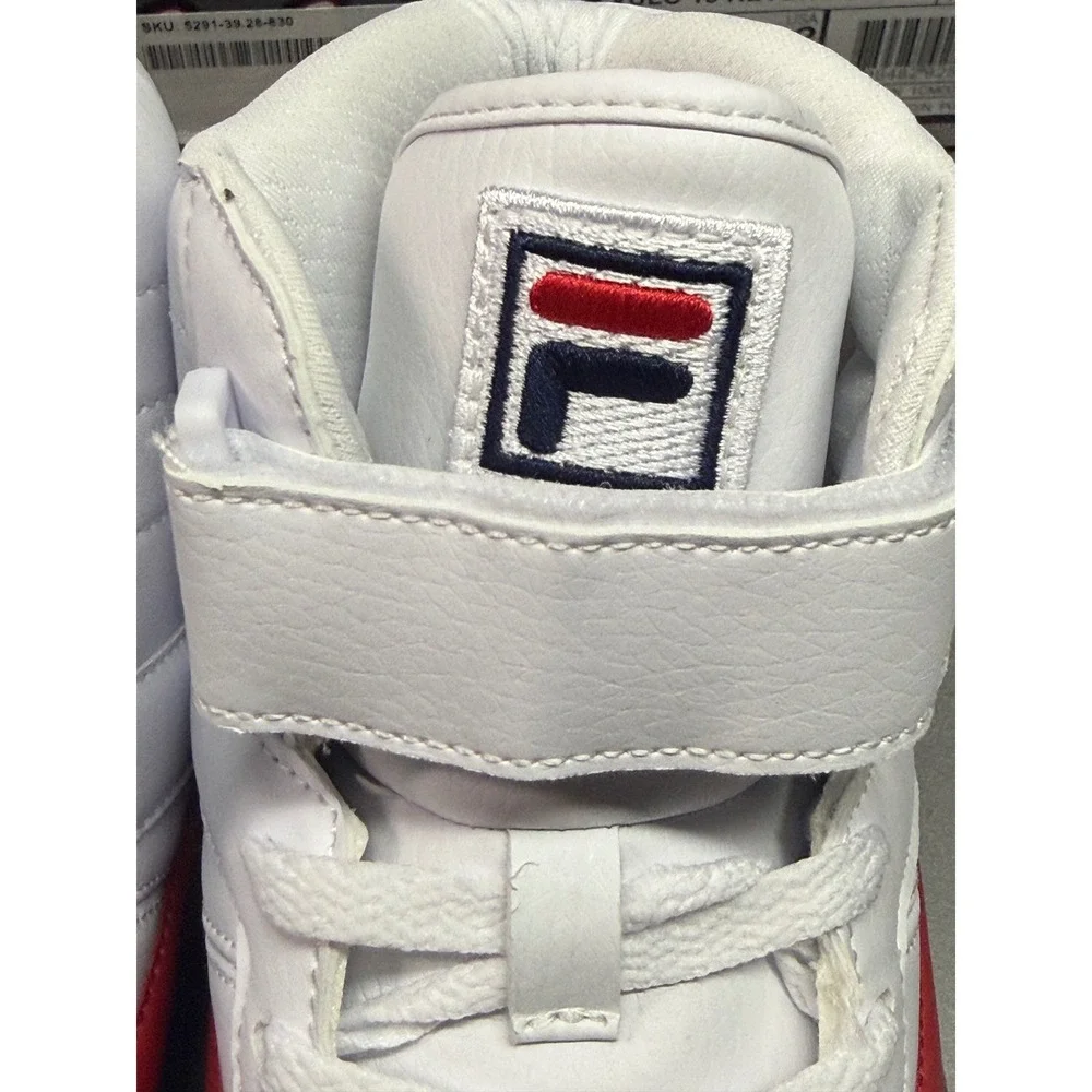 Fila Vulc 13 Reverse Flag Mens White Navy Red High Top Sneakers 1CM00802-125 12